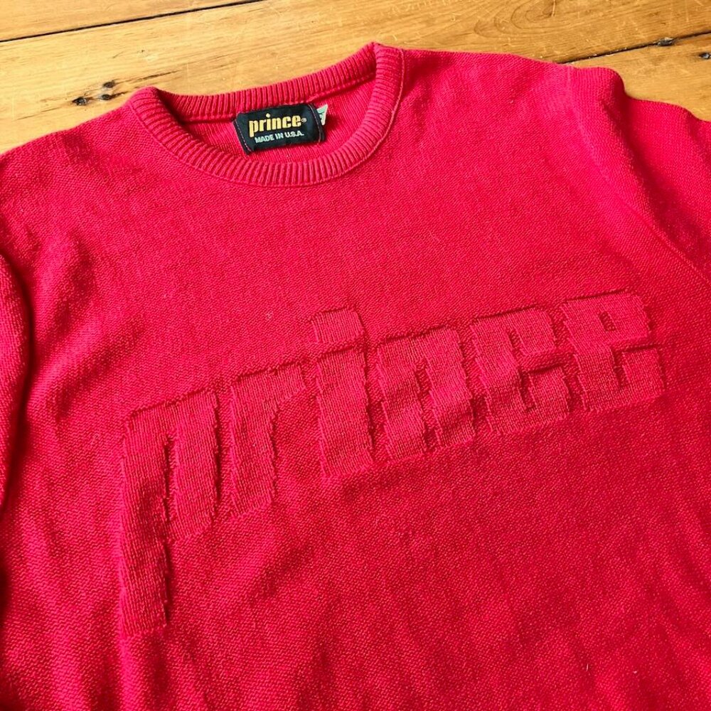 Red Prince knit sweater
